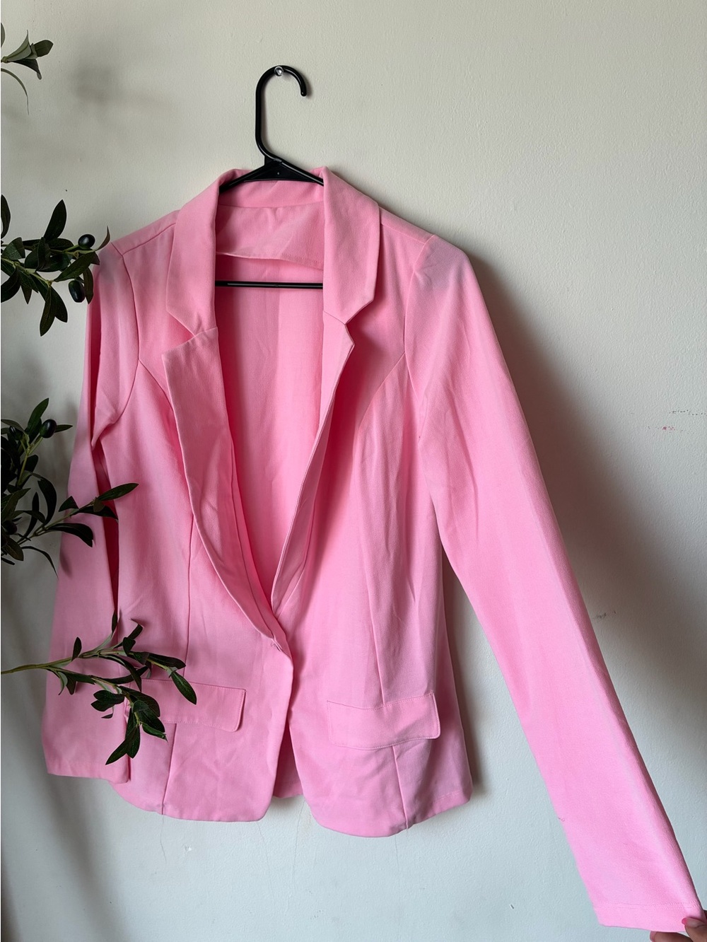 Tailored Light Pink Women's Blazer Jacket